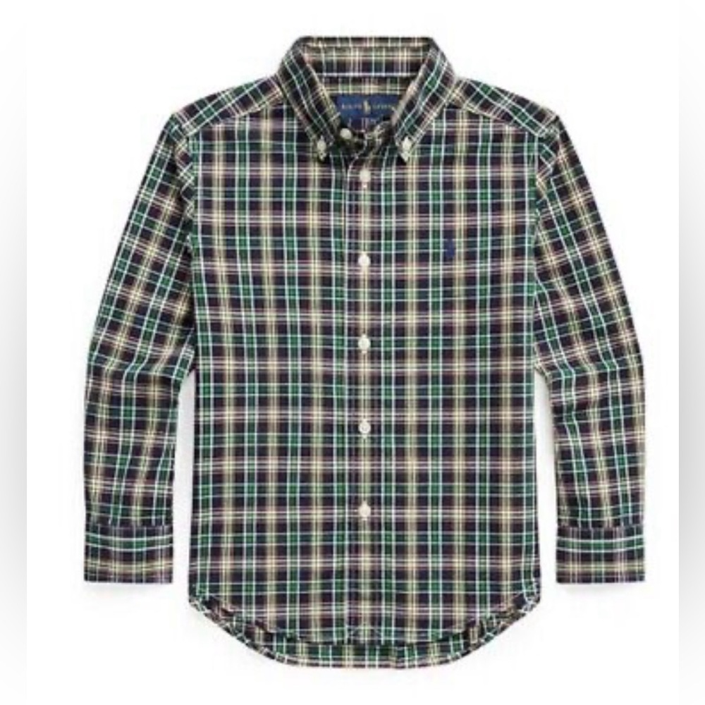 Ralph Lauren Polo plaid button down in 2T